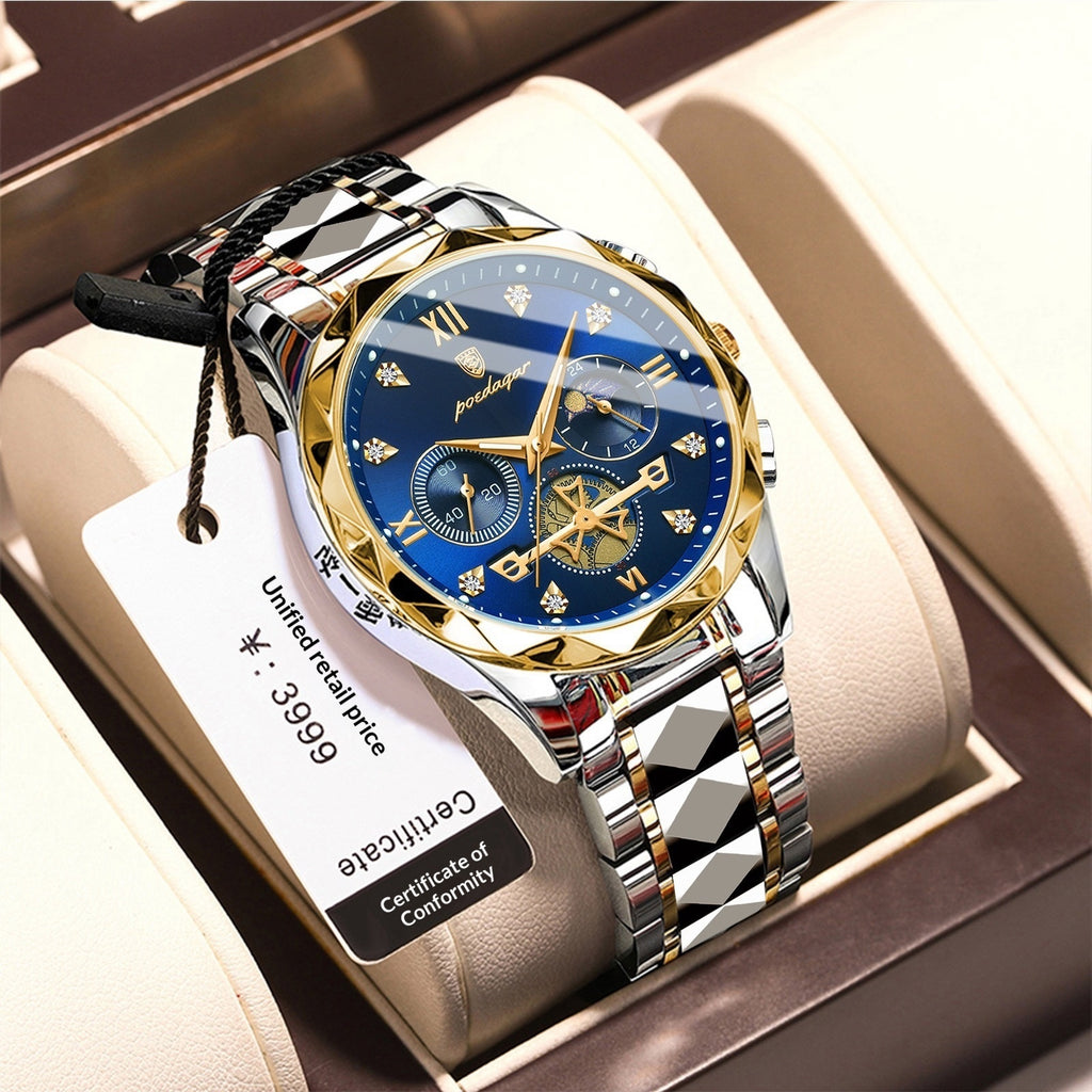 Mens Waterproof Multifunctional Watch