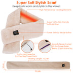 Electric Heated Scarf USB Heating Neck Wrap Unisex