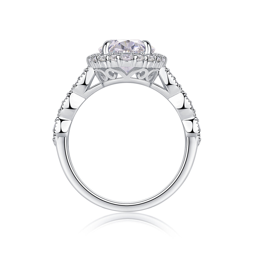 A Wedding Ring Set With  Moissanite S925 Silver