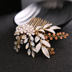 New Handmade Hairband Gold Leaf Headdress Bridal