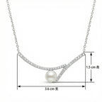 925 Sterling Silver Sterling Silver Pearl and Diamond