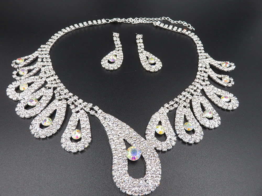 Diamond Suit Set Big Chain Necklace Set