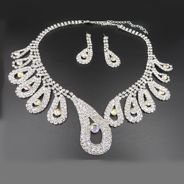 Diamond Suit Set Big Chain Necklace Set