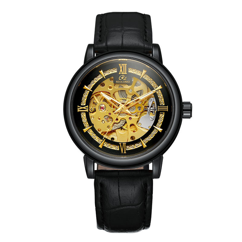 Mens Hollow-out Mechanical Watch
