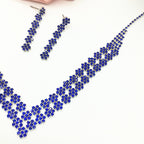 The bride necklace Diamond Pendant Earring Set