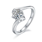 1-carat Top-quality Moissanite S925 Silvern