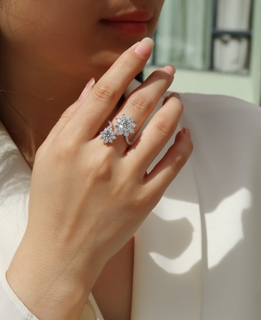 A Wedding Ring Set With Top-quality 1-carat
