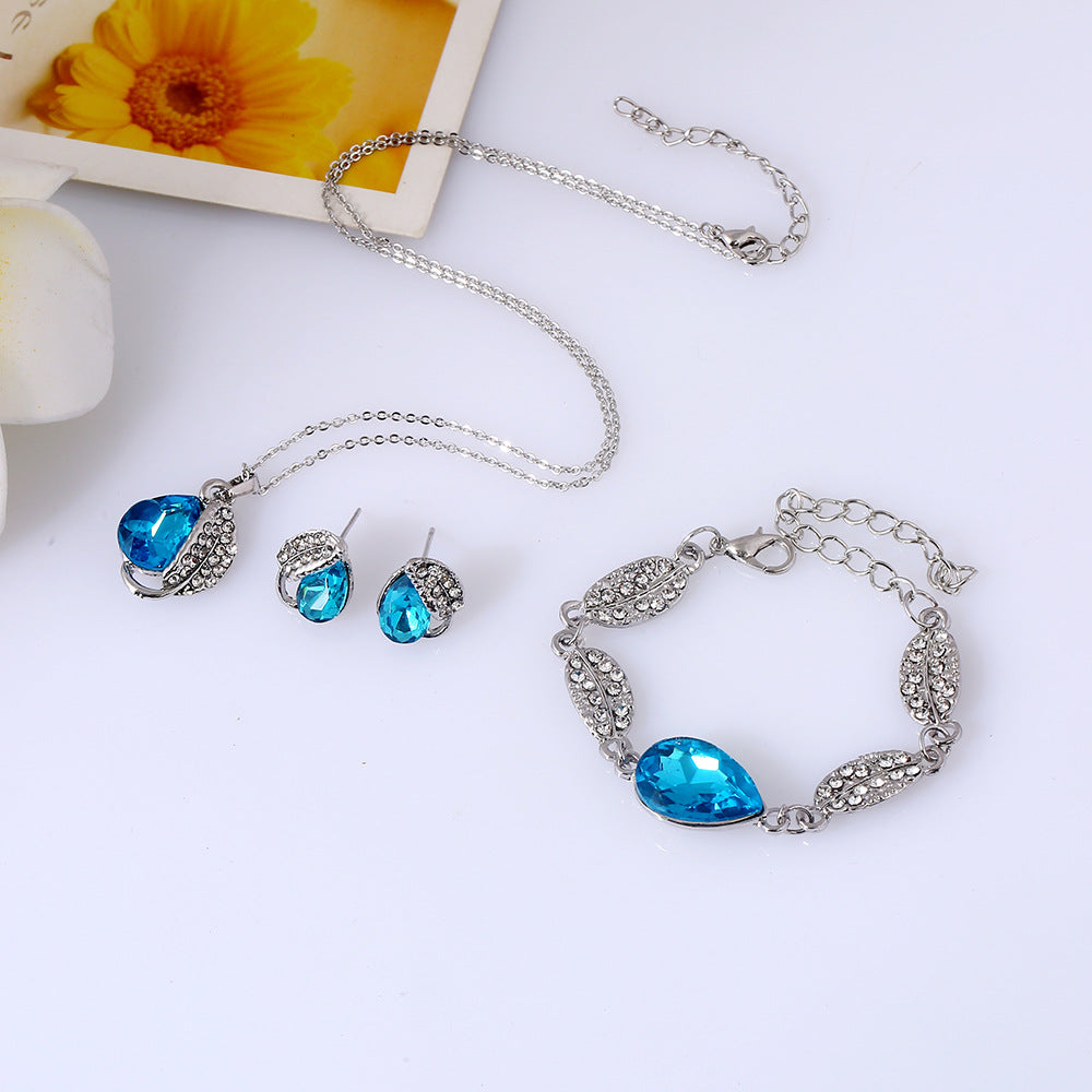 headdress three set cross-border bracelet and Earring Pendant