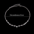 Bridal Necklace Earrings two sets Rhinestone