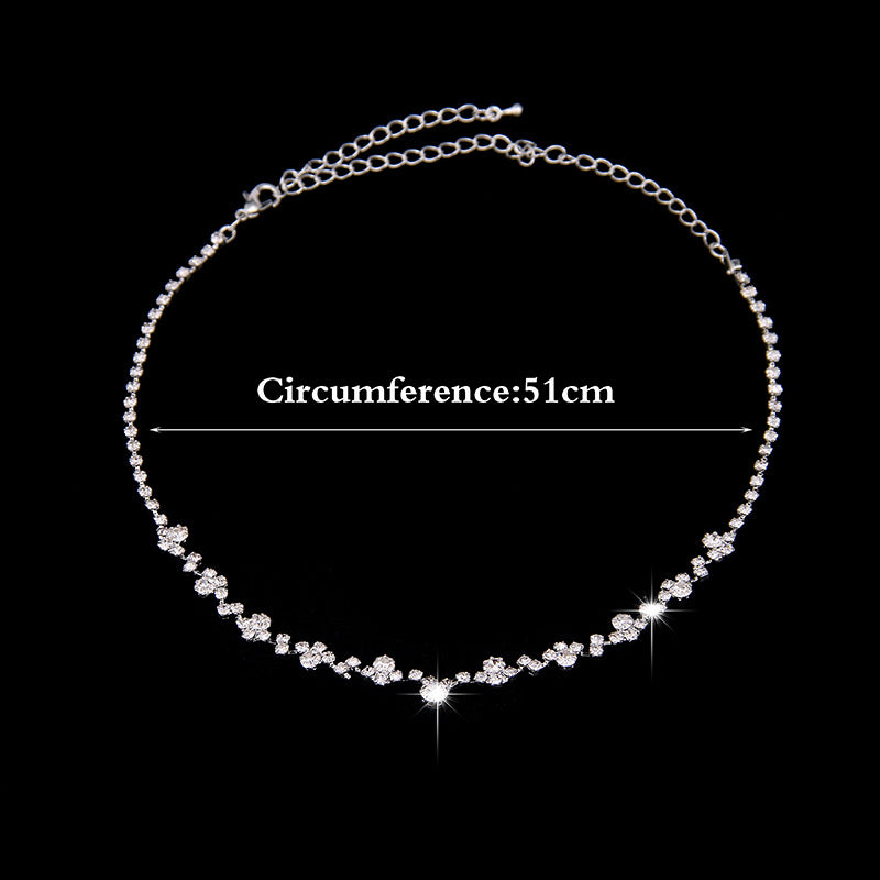 Bridal Necklace Earrings two sets Rhinestone