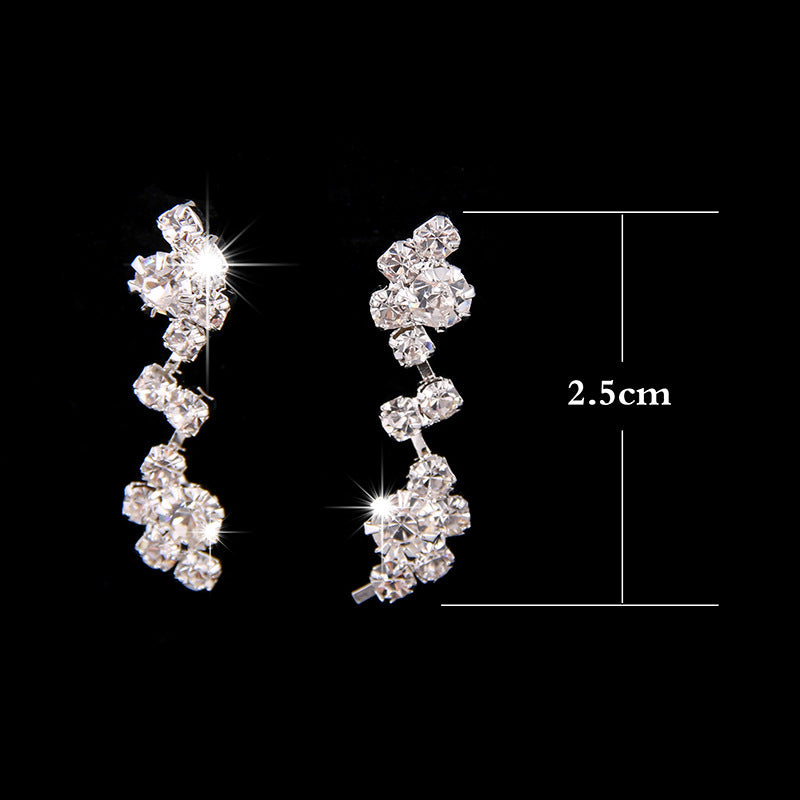 Bridal Necklace Earrings two sets Rhinestone