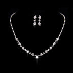 Bridal Necklace Earrings two sets Rhinestone