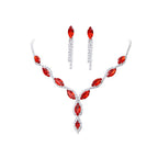 Burst Red Suit, Bridal Necklace, Wedding