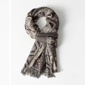 Men's Cotton Jacquard  Warm Scarf