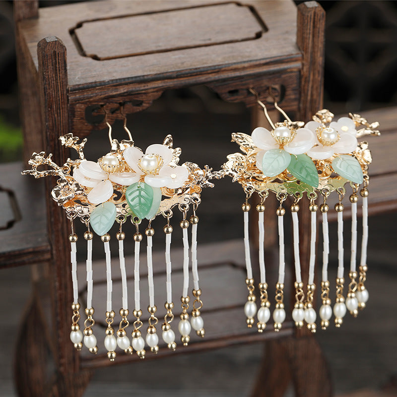 Headdress Bride Chinese Tassel Phoenix Crown Wedding