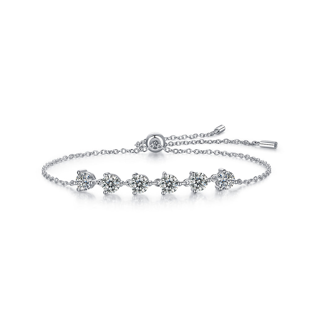 Silver Bracelet And Bracelet , S925 Silver-plated Platinum