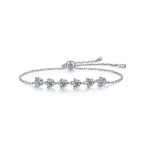 Silver Bracelet And Bracelet , S925 Silver-plated Platinum