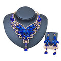 African, European and American necklace earrings set