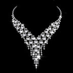 claw chain earrings, Pearl Rhinestone Necklace 465