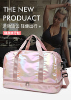 Iridescent Pearl Gym Bag ,Holographic Shiny