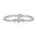 1-carat y Silver Bracelet Set Moissanite, S925 Silver