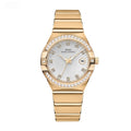 Simple Calendar Diamond Quartz Womens Watch