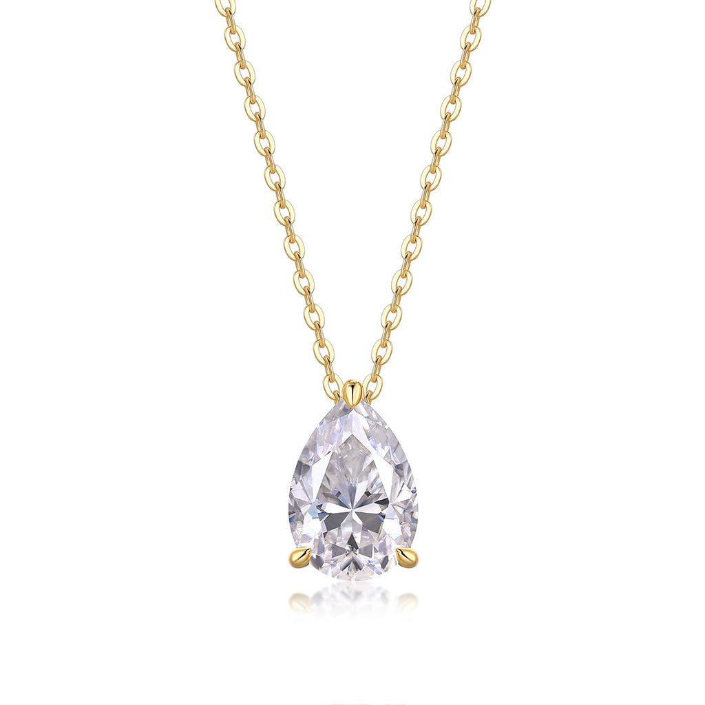 Necklace Pendant Set With Pear-shaped .