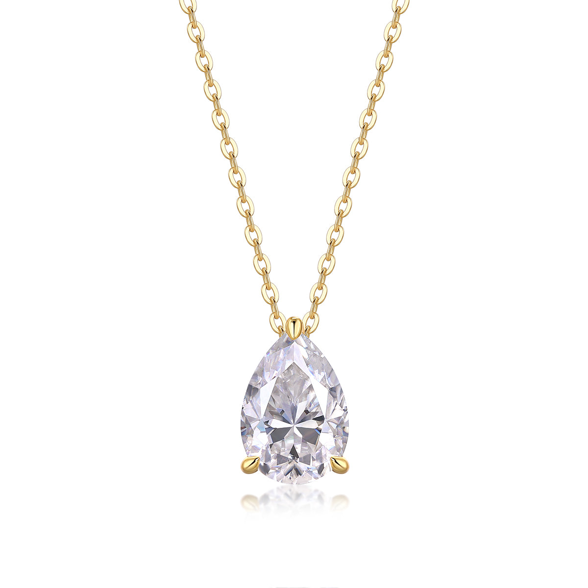 Necklace Pendant Set With Pear-shaped .