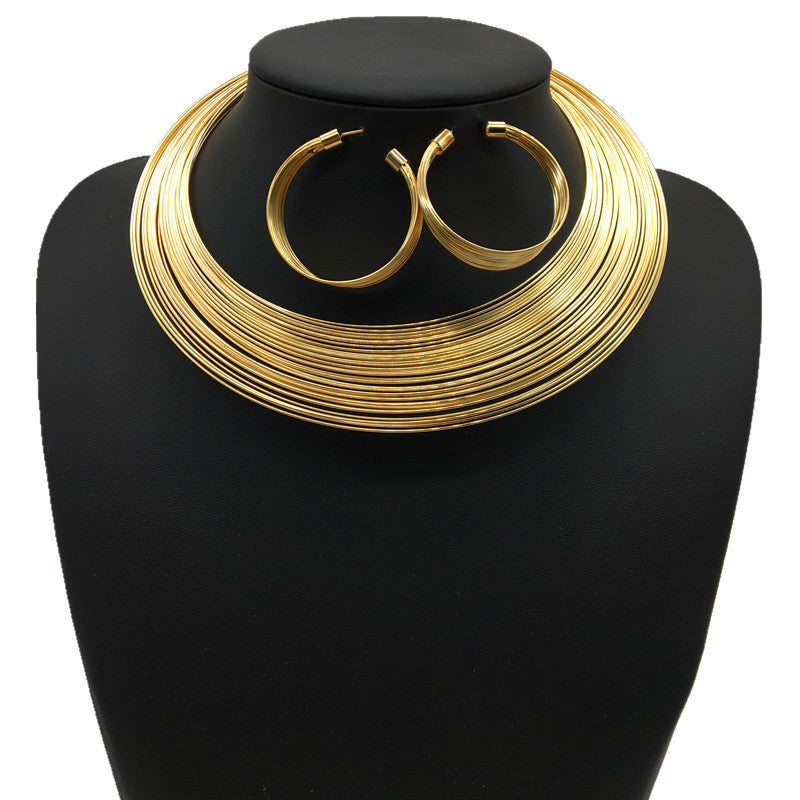 Nigeria bride Necklace Setfour sets