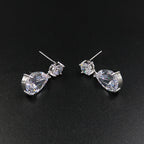 Bride headdress crown necklace three piece Earrings