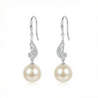 925 Sterling SilverPearl Drop Earrings