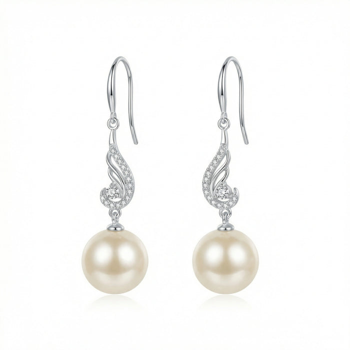 925 Sterling SilverPearl Drop Earrings