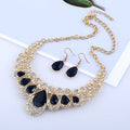 Necklace Earrings Set gem diamond