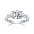 2-carat S925 Silver Diamond Wedding Ring.