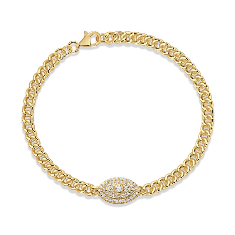 Silver Bracelet Is S925 Silver-plated With Gold