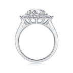 A Wedding Ring Se 3-carat Moissanite S925 Silver