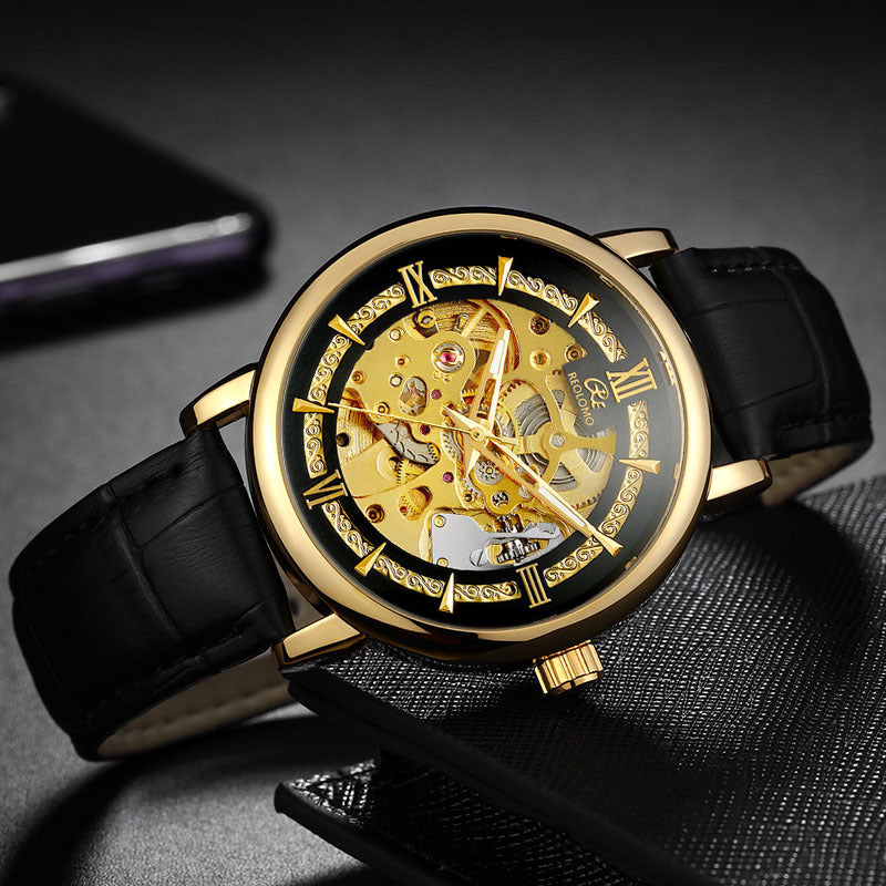 Mens Hollow-out Mechanical Watch