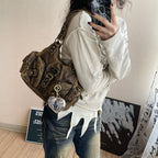 Cute Leopard-Print Post-Apocalyptic One-Shoulder Bag