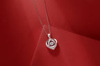 Necklace Pendant Set With Moissanite S925, Silver