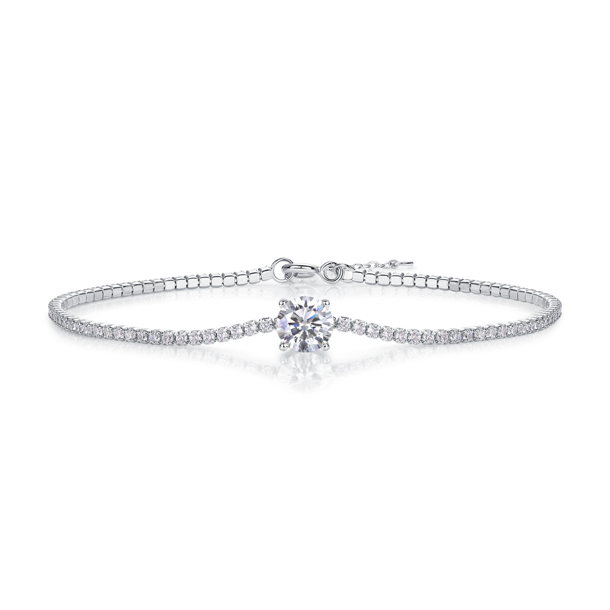 Silver Bracelet S925 Silver-plated Platinum
