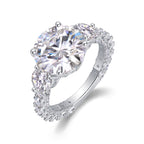Three-diamond Shining - Set With Top-quality 5-carat Moissanite