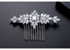 S925 Pure Silver Moissanite  New Bride Hair Comb