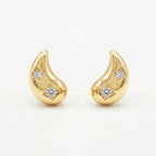925 Sterling Silver Elegant Tear-Drop Studs