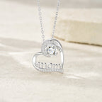 1 Carat Silver Necklace Pendant Set