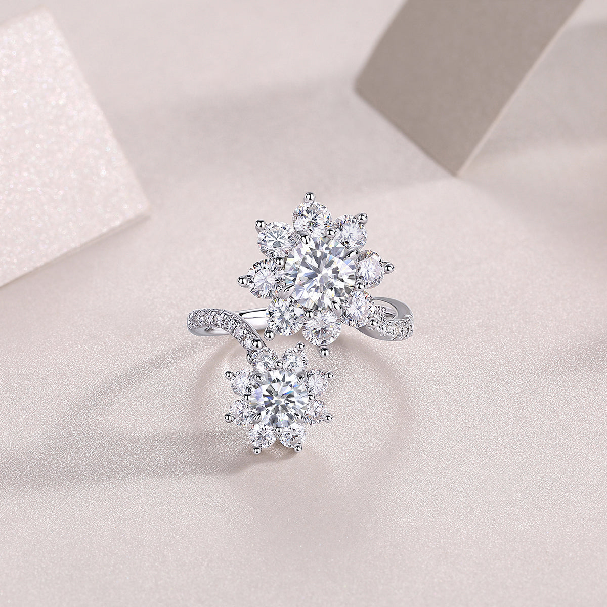 A Wedding Ring Set With Top-quality 1-carat