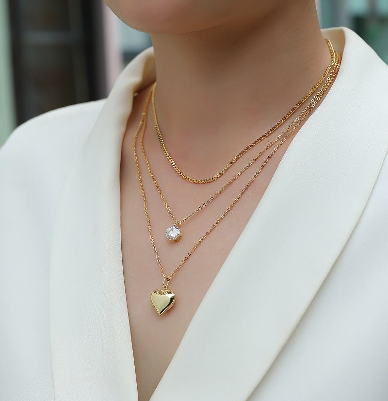 2-carat  Silver Pendant Necklace With  S925 Silver