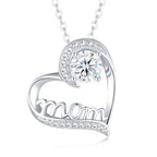 1 Carat Silver Necklace Pendant Set