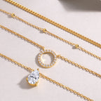 Silver Pendant Necklace, Collar Chain,