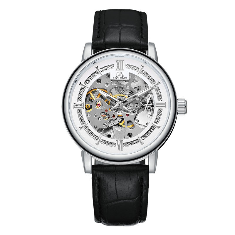 Mens Hollow-out Mechanical Watch
