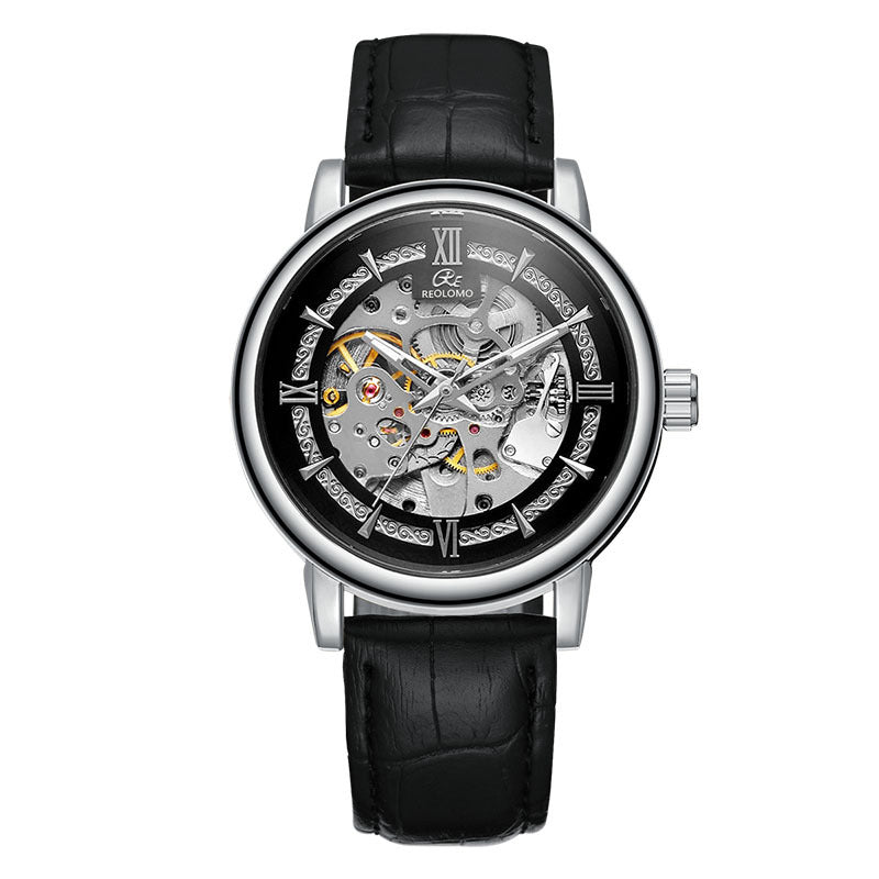 Mens Hollow-out Mechanical Watch